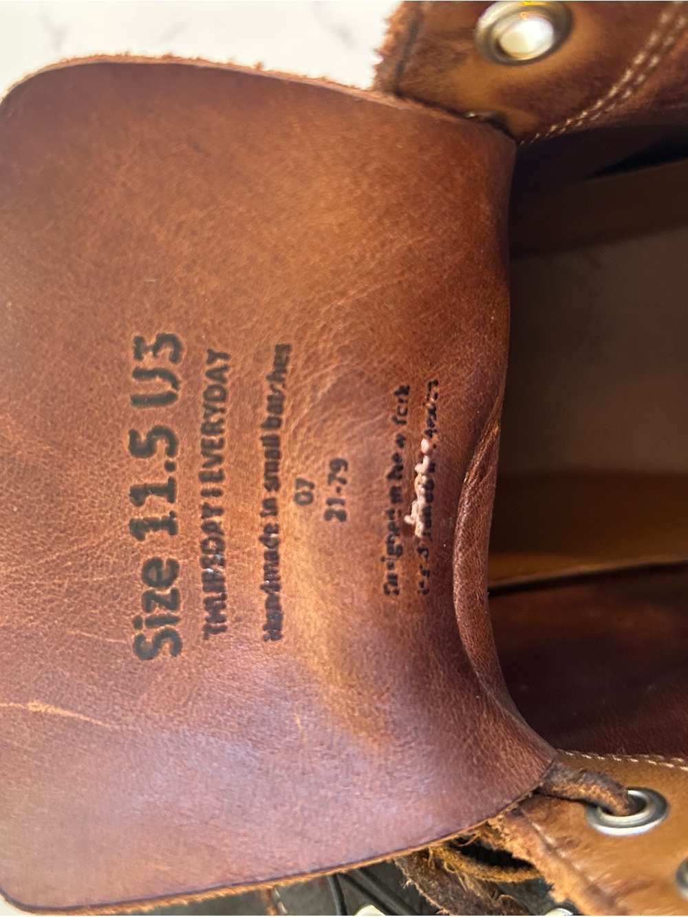 Thursday Boots Men’s Brown Leather High Top Sneakers Boots Size 11.5 US Casual - Picture 9 of 11